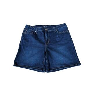 Seven Medium Wash Stretchy Denim Shorts Size 14 No Distressing